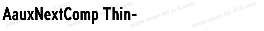 AauxNextComp Thin字体转换